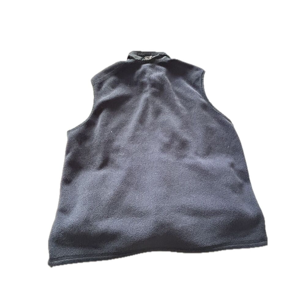 Vineyard Vines Navy Fleece Vest Mens Medium Full Zip Martha’s Vineyard - Picture 3 of 7
